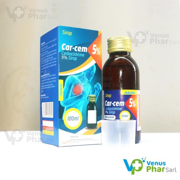 Car-cem 5 pourcent Carbocisteine Sirop