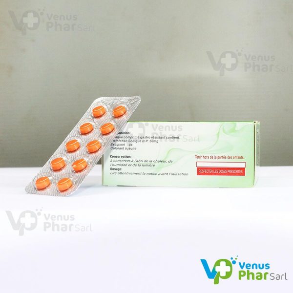 Dico-cem Diclofenac comprimé-Gastro-Résistant-BP-50mg