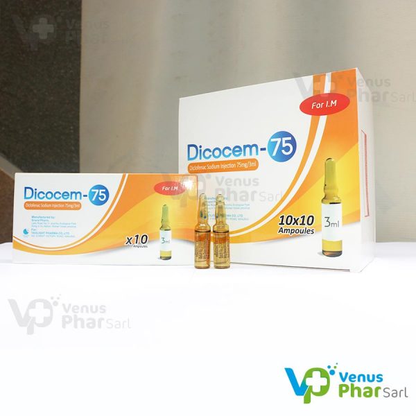 Dicocem-75 Dicloflenac Sodium Injectable 75mg 3ml